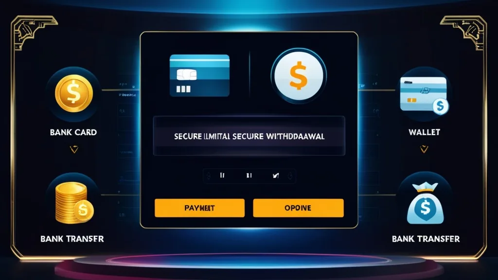 Overzicht van stortingen, opnames en betaalmethoden in een donkere casino-interface